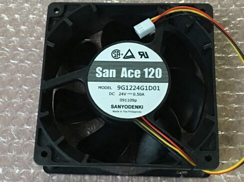 9G1224G1D01 120x120x38mm 24V 0.5A 12W 3-Wire Cooling Fan in Kuwait