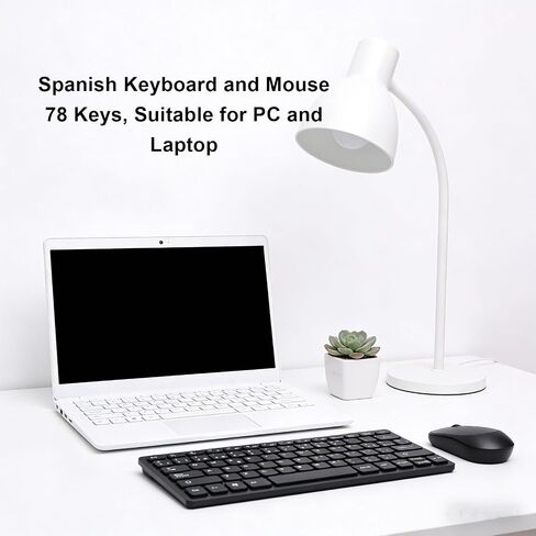 Diydeg Spanish Wireless Keyboard Mouse Combo, 78 Keys, 2.4GHz in Kuwait