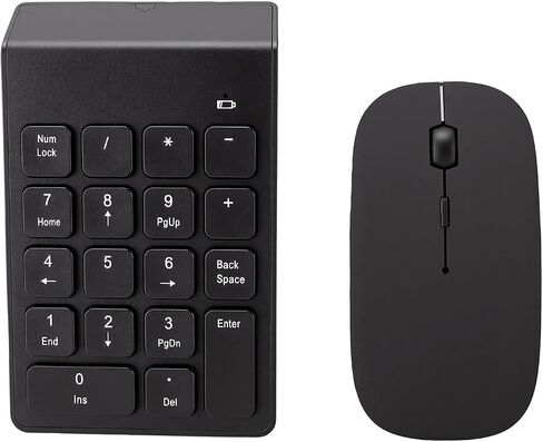 Pomya Wireless Numeric Keypad Mouse Combo, 2.4G USB Receiver in Kuwait
