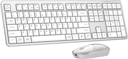 Wireless Bluetooth Keyboard and Mouse Combo, Ultra Slim Set for Mac/Windows in Kuwait