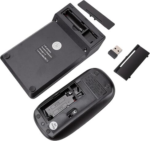 ASHATA Wireless Numeric Keypad Mouse Combo 2.4G Shared USB Receiver in Kuwait