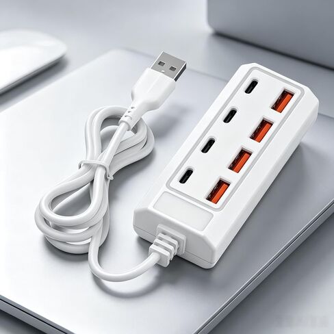 8 Port Powered USB Hub, USB C Multiport Adapter USB Splitter Dock Station in Kuwait