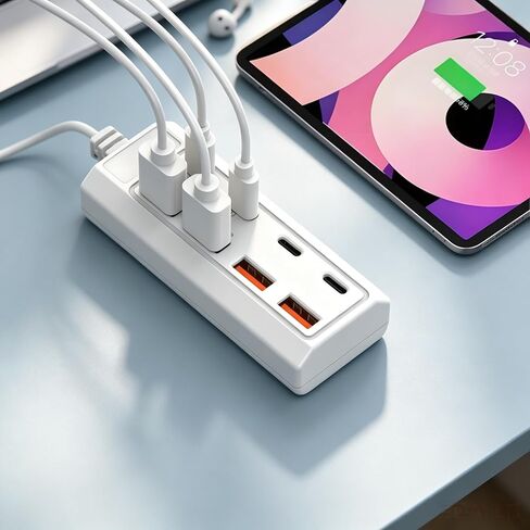 8 Port Powered USB Hub, USB C Multiport Adapter USB Splitter Dock Station in Kuwait
