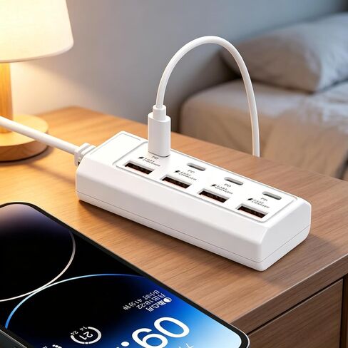 8 Port Powered USB Hub, USB C Multiport Adapter USB Splitter Dock Station in Kuwait
