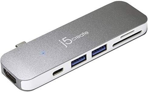 j5create USB-C 7-in-1 UltraDrive Mini Dock 2 USB Type-A Ports in Kuwait