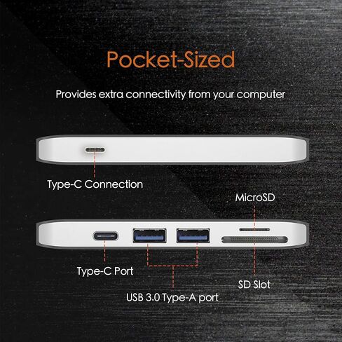 j5create USB-C 7-in-1 UltraDrive Mini Dock 2 USB Type-A Ports in Kuwait