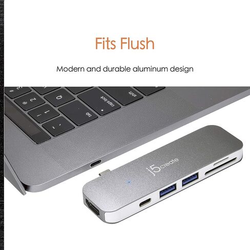 j5create USB-C 7-in-1 UltraDrive Mini Dock 2 USB Type-A Ports in Kuwait