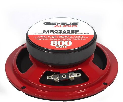 Genius Audio MR0365BP 6.5" Pair Midrange Speakers in Kuwait