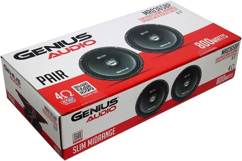 Genius Audio MR0365BP 6.5" Pair Midrange Speakers in Kuwait