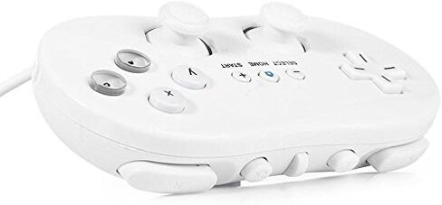 JNSupplier White Classic Wired Controller Pro Gamepads For Nintendo Wii Remote (Pack of 2) in Kuwait