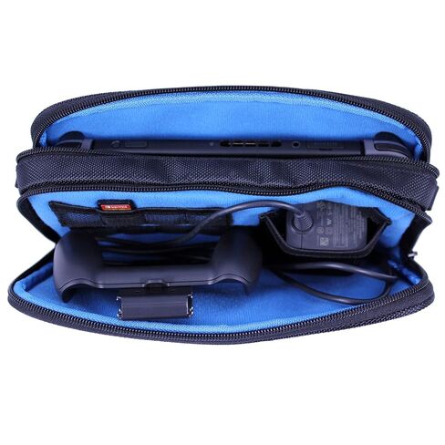 Technoskin - Switch Case - 8 Game Slots - System Pouch and Accessory Pouch - Carrying Strap - Soft Microfiber Lining in Kuwait