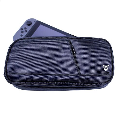 Technoskin - Switch Case - 8 Game Slots - System Pouch and Accessory Pouch - Carrying Strap - Soft Microfiber Lining in Kuwait