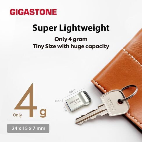 GIGASTONE 256GB 5-Pack Nano USB 3.2 Flash Drive, Ultra Compact Metal Design, Up to 120MB/s in Kuwait