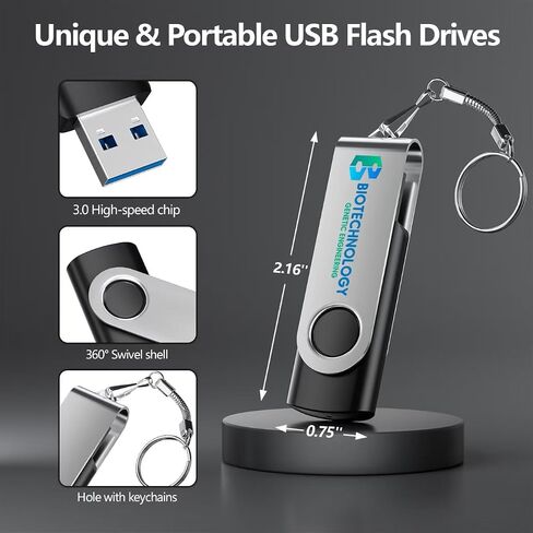 Custom USB 2.0 Personalized Flash Drive 8GB, 25Pcs High-Speed Memory Sticks with Printed Logo/Text, Bulk Promotional Thumb Drives for Company AD/Education/Wedding/Corporate Event in Kuwait