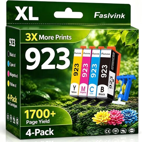 923 Ink Cartridges Compatible with HP 923 for OfficeJet Pro 8130e Printers in Kuwait
