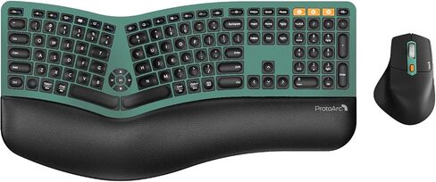 ProtoArc EKM01 Plus Wireless Ergonomic Keyboard Mouse Combo - Gray Black in Kuwait