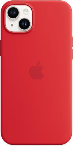 Apple iPhone 14 Plus Silicone Case with MagSafe - (Product) RED in Kuwait