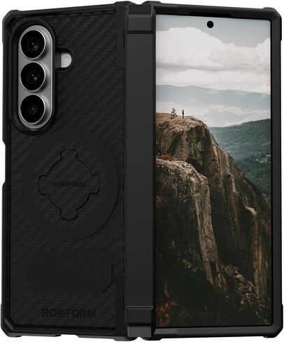 Rokform Rugged Case for Galaxy Z Fold7, Magnetic Cover (Black) in Kuwait