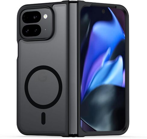 TIANNIUKE Magnetic Case for Google Pixel 9 Pro Fold, Transparent and Yellow Resistant,Compatible with MagSafe,Slim Fit Shockproof Protective Phone Case for Pixel 9 Pro Fold Case 11 in Kuwait