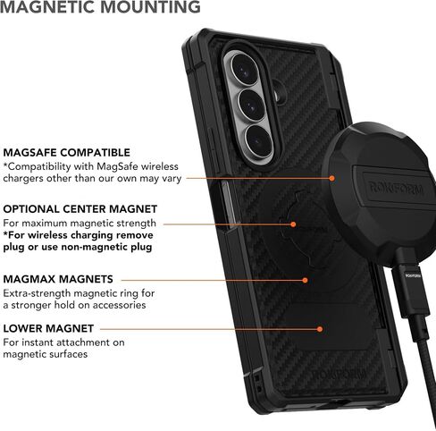 Rokform Rugged Case for Galaxy Z Fold7, Magnetic Cover (Black) in Kuwait