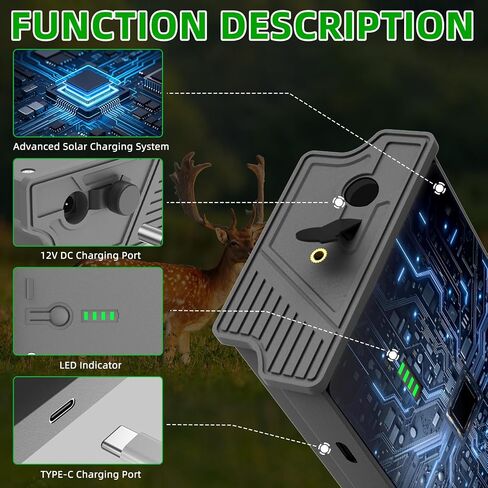 Battery for Tactacam Reveal Lithium Battery Pack Replacement, Compatible with Tactacam Reveal Lithium Cartridge for Reveal X Gen 3.0/2.0, X Pro 3.0, Pro, X Ultra 3.0, SK, XB, X- Sup Solar Charging in Saudi Arabia