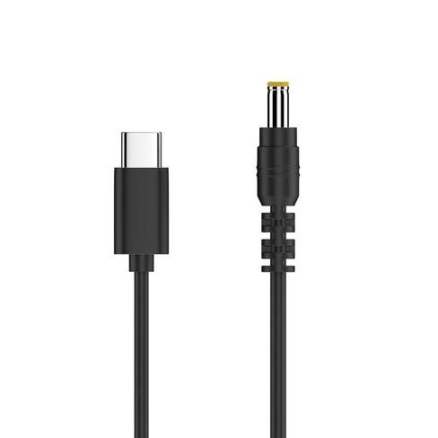 USB C to 12V DC Power Cable 4.9 ft - PD65W Type-C to DC 5.5mm X 2.1mm Barrel Jack 12V 3A Output Charging for Router, Fan, Speaker in Kuwait