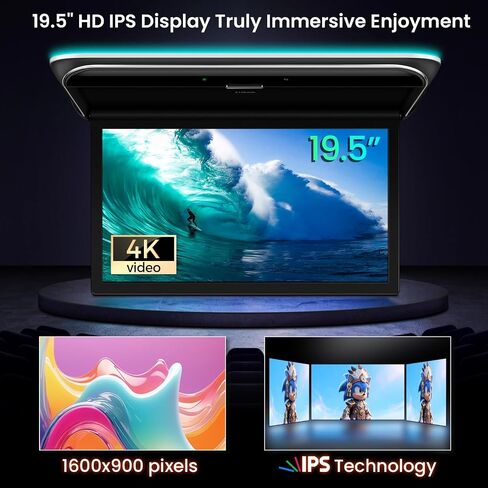 XTRONS 19.5 Inch Android Car Overhead Player, Support HDMI, WiFi, 2+32GB in Kuwait