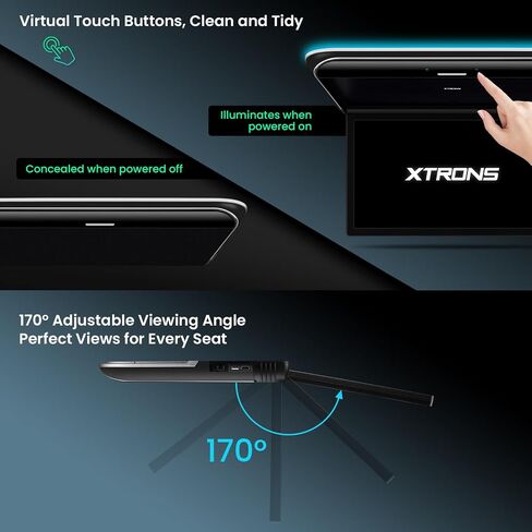 XTRONS 19.5 Inch Android Car Overhead Player, Support HDMI, WiFi, 2+32GB in Kuwait