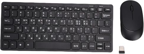 GOWENIC Keyboard Mouse Combo, 2.4GHz Wireless 78 Key Korean Keyboard with Silent Mouse, for PC Laptop OS X in Kuwait