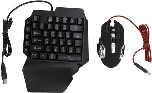 Half Hand Gaming Keyboard and Mouse Combination Adjustable Phone Stand Gaming Setup for Mobile Gamers 4 in 1 Pack in Kuwait