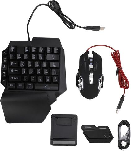 Half Hand Gaming Keyboard and Mouse Combination Adjustable Phone Stand Gaming Setup for Mobile Gamers 4 in 1 Pack in Kuwait