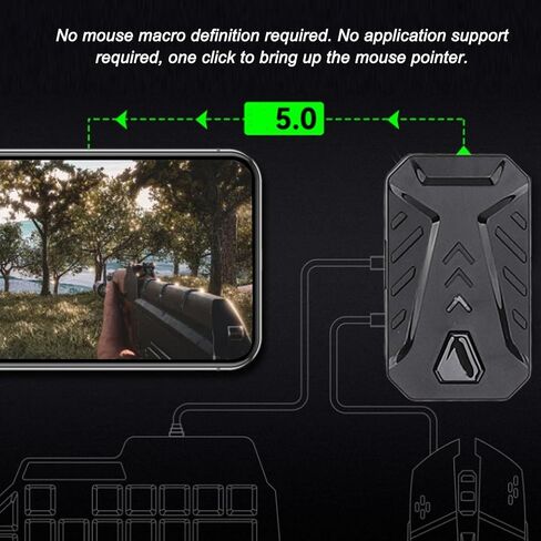 Half Hand Gaming Keyboard and Mouse Combination for Ultimate Mobile Gaming Performance On the Go Lightweight Multifunctional in Kuwait