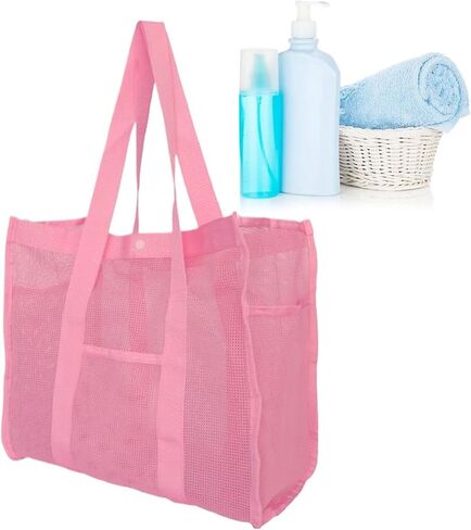 Beach Bag Sandproof Waterproof Reusable Mesh Pouch Storage in Kuwait