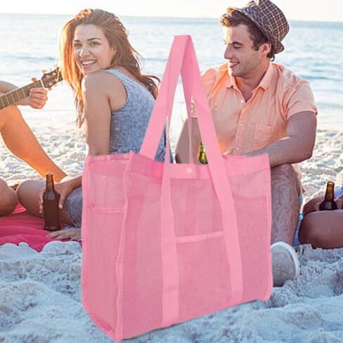 Beach Bag Sandproof Waterproof Reusable Mesh Pouch Storage in Kuwait