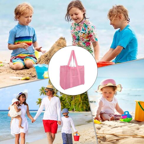 Beach Bag Sandproof Waterproof Reusable Mesh Pouch Storage in Kuwait