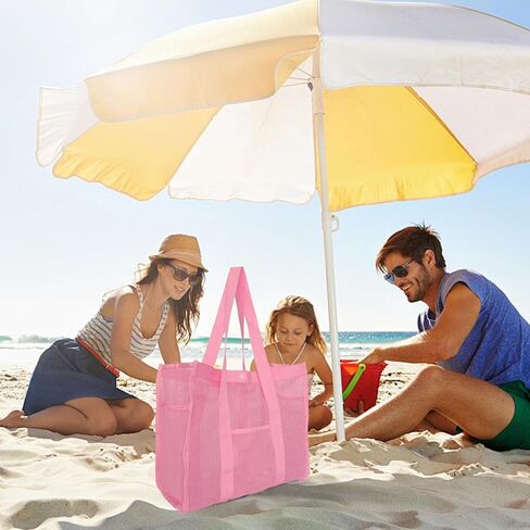 Beach Bag Sandproof Waterproof Reusable Mesh Pouch Storage in Kuwait