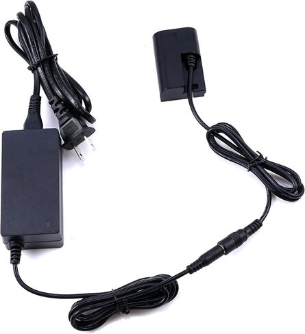 Fotga AC Power Adapter + Decoded LP-E6 LP-E6P Dummy Battery DR-E6 DR-E6P Coupler for Canon EOS R6III R6V C50 R R5 II R5C R6 II R7 5DII 5DIII 5DIV 6D 6DII 70D 7D 7DII 80D 90D DSLR Camera in Kuwait