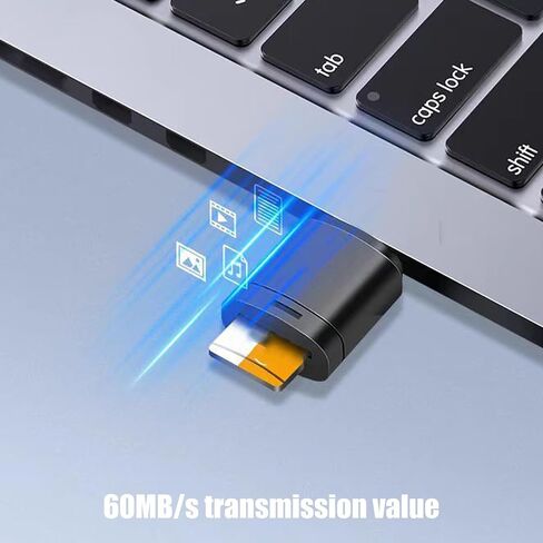 Universals TF MicroSDs Card Adapters USB2.0 Interfaces Plugs Play Design for Travel Office Use Travel Friendly Microsds Reader in Kuwait