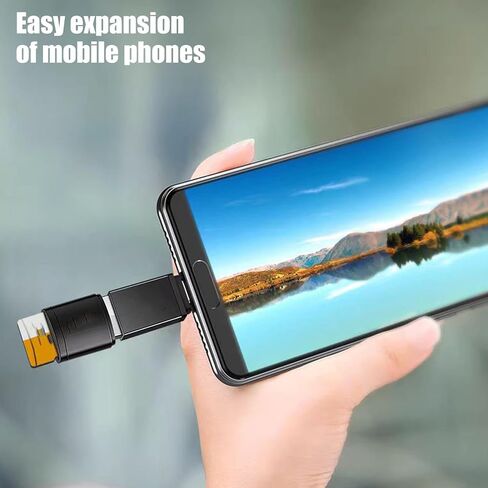 Universals TF MicroSDs Card Adapters USB2.0 Interfaces Plugs Play Design for Travel Office Use Travel Friendly Microsds Reader in Kuwait