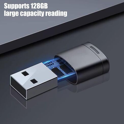 Universals TF MicroSDs Card Adapters USB2.0 Interfaces Plugs Play Design for Travel Office Use Travel Friendly Microsds Reader in Kuwait