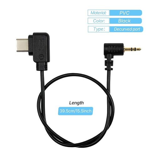 Camera Shutter Release Cable USB-C to TRS2.5mm for DJI Ronin-SC/RS2/RSC2/RS3/RS3 Pro/PS3 Mini/RS4/RS4 Pro Stabilizer,for EOS 80D 70D 60D for Fuji X-H2S XT2 XT3 Camera RSS Upwards Control Cable 39CM in Kuwait