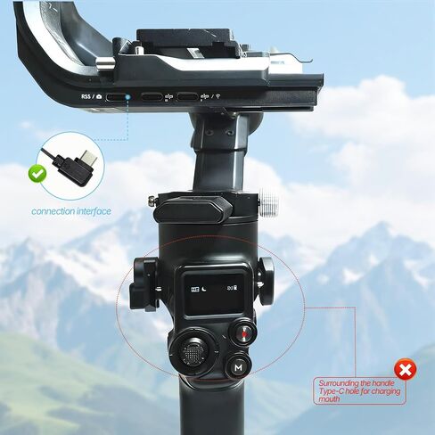 Camera Shutter Release Cable USB-C to TRS2.5mm for DJI Ronin-SC/RS2/RSC2/RS3/RS3 Pro/PS3 Mini/RS4/RS4 Pro Stabilizer,for EOS 80D 70D 60D for Fuji X-H2S XT2 XT3 Camera RSS Upwards Control Cable 39CM in Kuwait