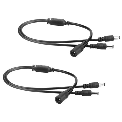 2 Pcs 1 to 2 Way DC Power Splitter Cable, 5.5mm x 2.1mm Power Splitter in Kuwait