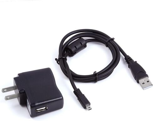 MaxLLTo 5ft Extra Long USB AC/DC Power Adapter Battery Charger + UC-E6 USB Sync Data Replacement Cable Cord for Casio Exilim EX-N1 s Camera in Kuwait