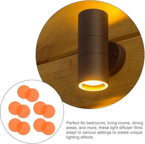30pcs Orange PET Self Adhesive Lighting Filter Sheet in Kuwait