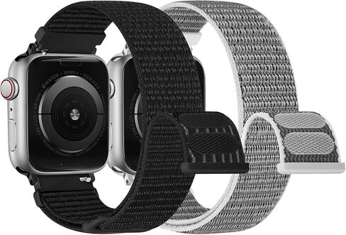 WolliLe Nylon Sport Loop Band Compatible with Apple Watch Band 38mm 40mm 41mm 42mm 44mm 45mm 46mm 49mm Women Men, Soft Breathable Strap for iWatch Series 11 10 9 8 7 6 5 4 3 2 1 SE Ultra 3/2/1 in Saudi Arabia