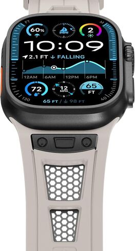 NewWays Rocky Peak Band | For Apple Watch Ultra3 2 1 49mm Series 11 10 9 8 7 6 5 4 SE 44/45/46mm | Ultimate Powerful Watch Strap in Kuwait