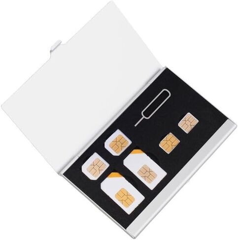 Memory Card Storage Case Box Wallet Aluminium Micro for SD MMC TF Protector Case for SD Card Micro SIM Card CF SDHC MS TF Mirco SD (S06 (24TF)) in Kuwait