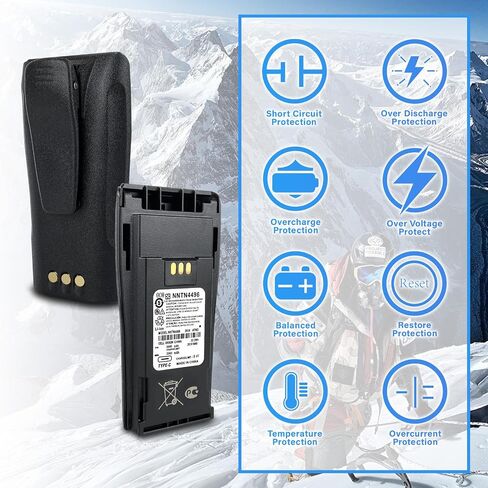NNTN4497CR NNTN4497DR 7.4V 3000mAh Battery(Type-C Charge& Belt Clip) in Kuwait