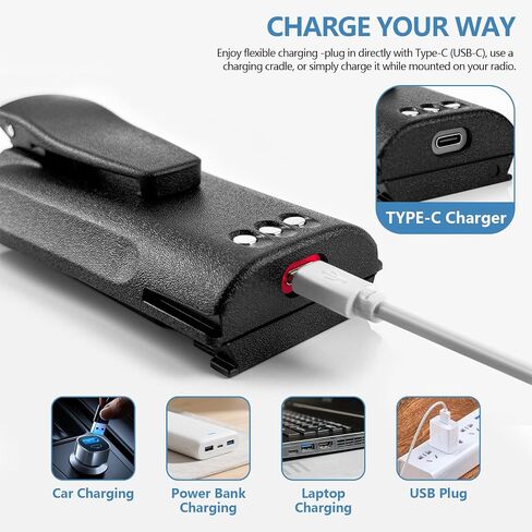 NNTN4497CR NNTN4497DR 7.4V 3000mAh Battery(Type-C Charge& Belt Clip) in Kuwait